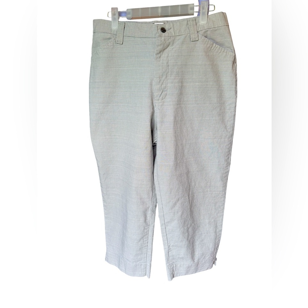 VINTAGE Riders Casuals Flat Front Pants Women’s Size 12 High Rise Herringbone